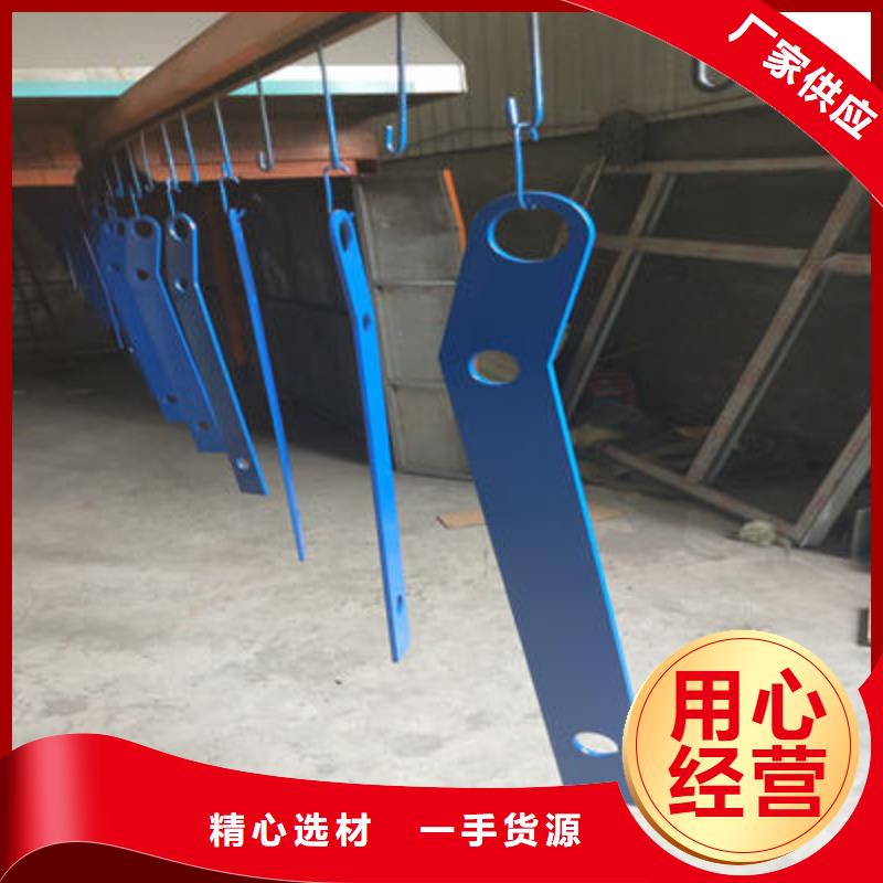 河道护栏钢板立柱生产厂家
