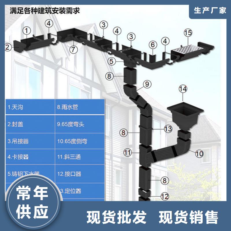 彩铝雨水管款式齐全