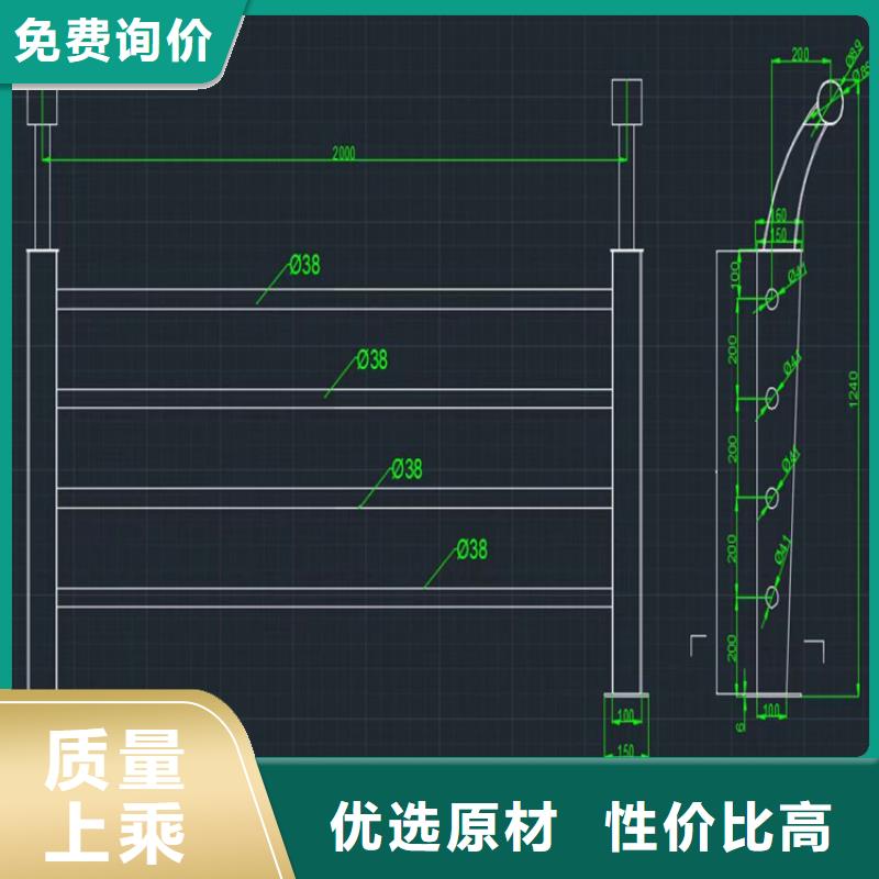 高品质铝合金灯光桥梁护栏