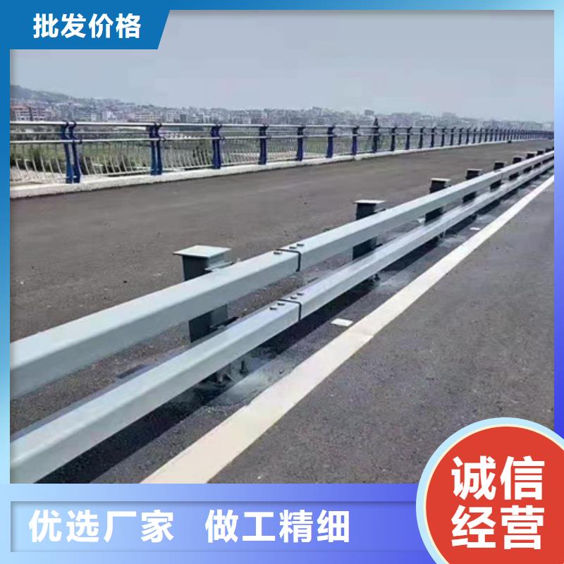 不锈钢桥梁防撞护栏河道景观灯光护栏防撞护栏真材实料加工定制