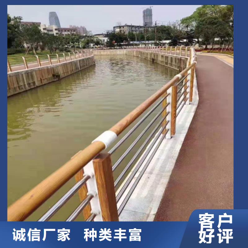 不锈钢桥梁防撞护栏河道景观灯光护栏河道防撞栏杆工厂认证