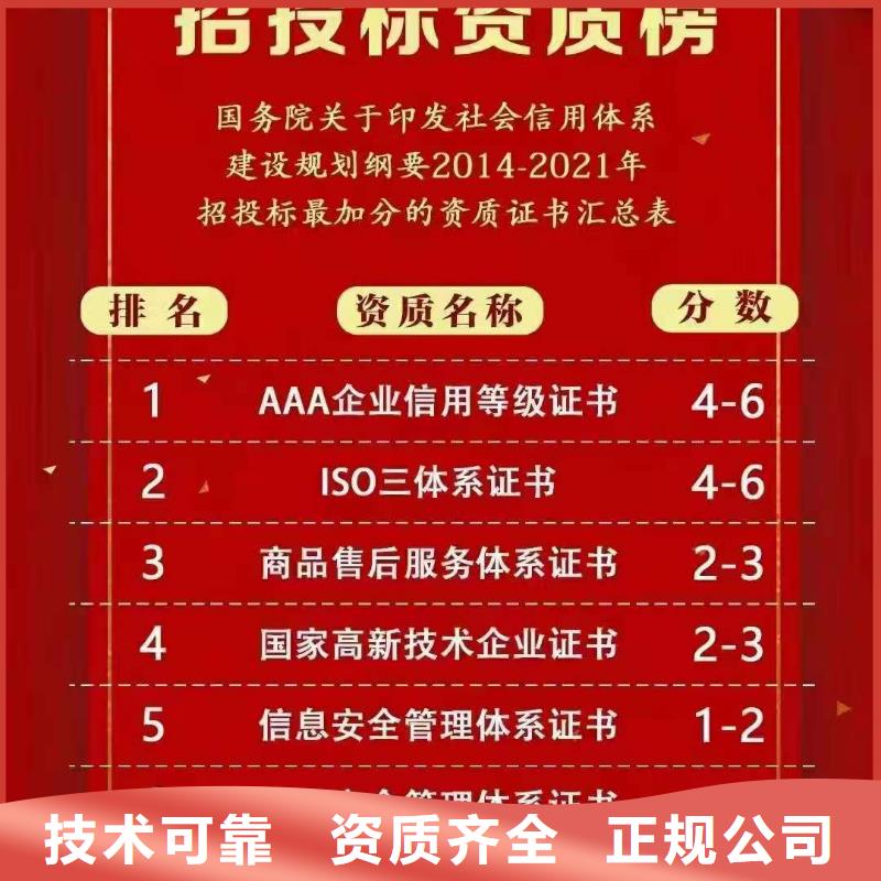 ISO认证企业资质认证服务周到