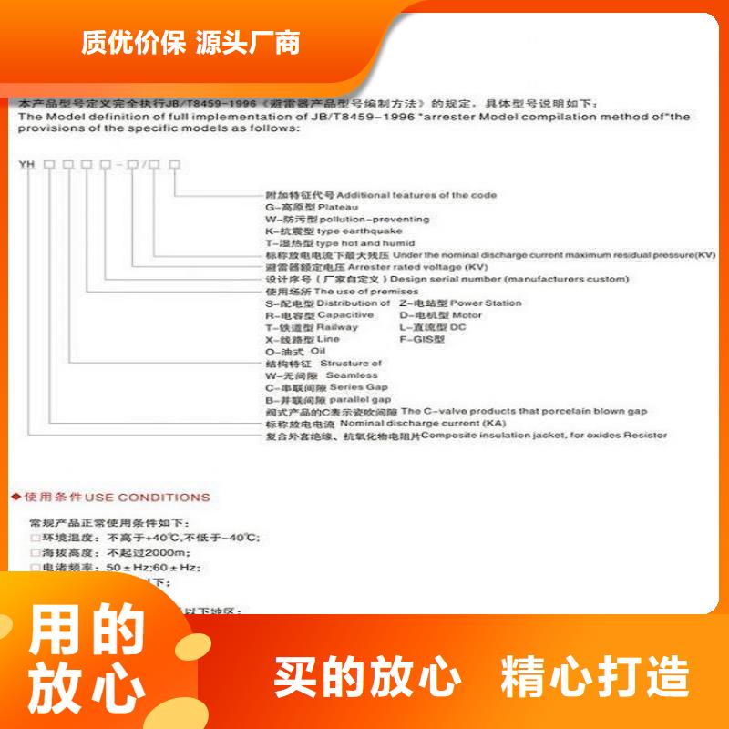 【羿振电气】避雷器YH1.5WS-0.28/1.3
