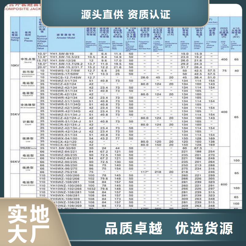 避雷器YH10CX4-192/560