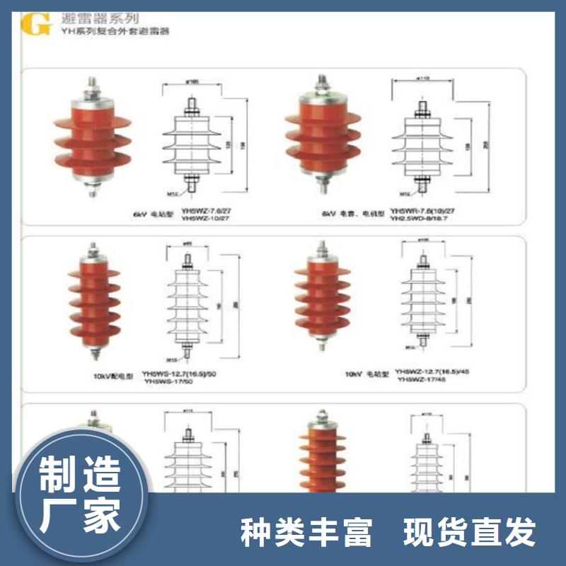 氧化锌避雷器Y5WZ-12.7/45源头厂家