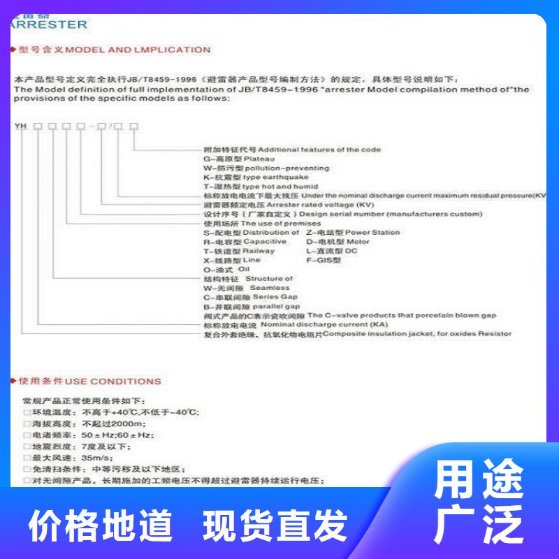 【羿振电气】HYSW2-17/45氧化锌避雷器