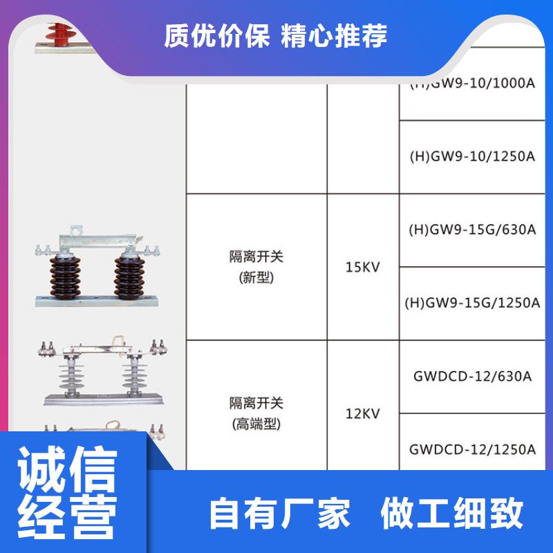 品牌：【羿振电气】HGW9-10G(W)/630户外高压交流隔离开关高压隔离开关生产厂家