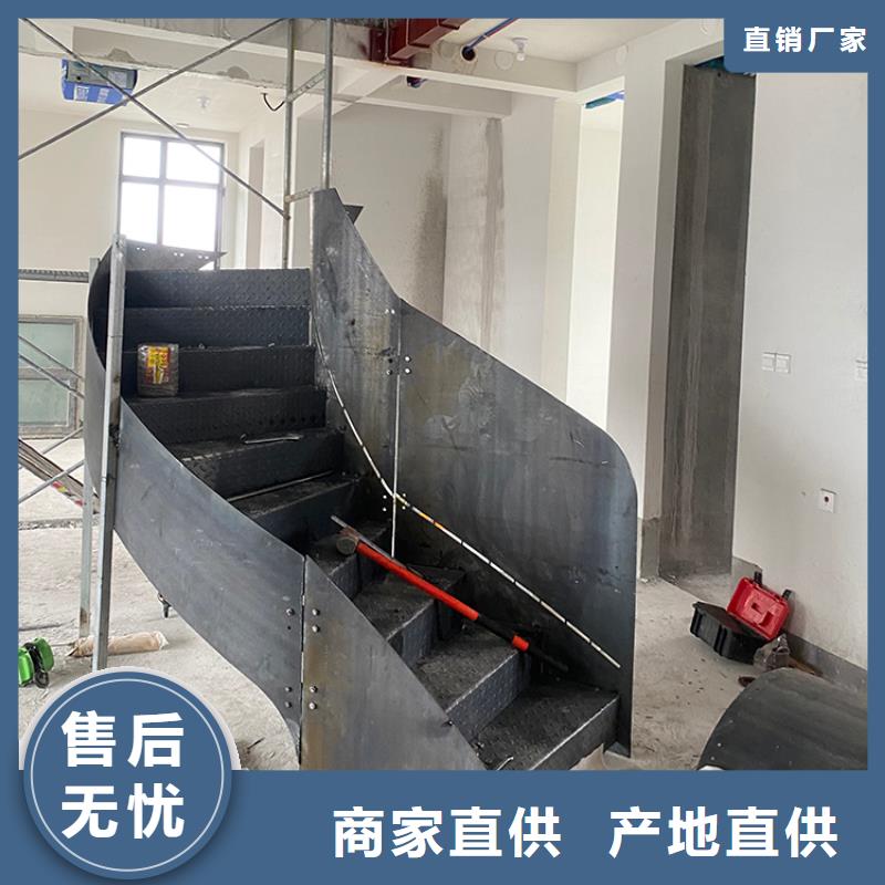 衢州市柯城弧形钢结构旋转楼梯尺寸选择
