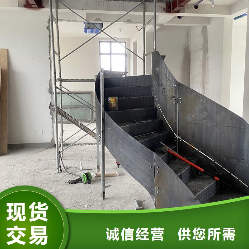 镇江市丹徒酒店会所螺旋钢结构楼梯快速生产