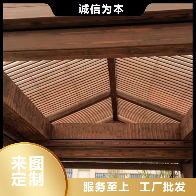 廊架护栏木纹漆，钢结构仿木纹漆，仿古木纹漆全包施工价格